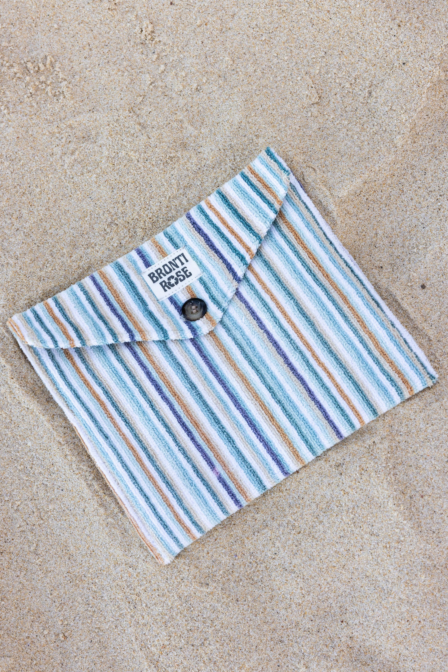 Beach Pouch - Blue Stripe