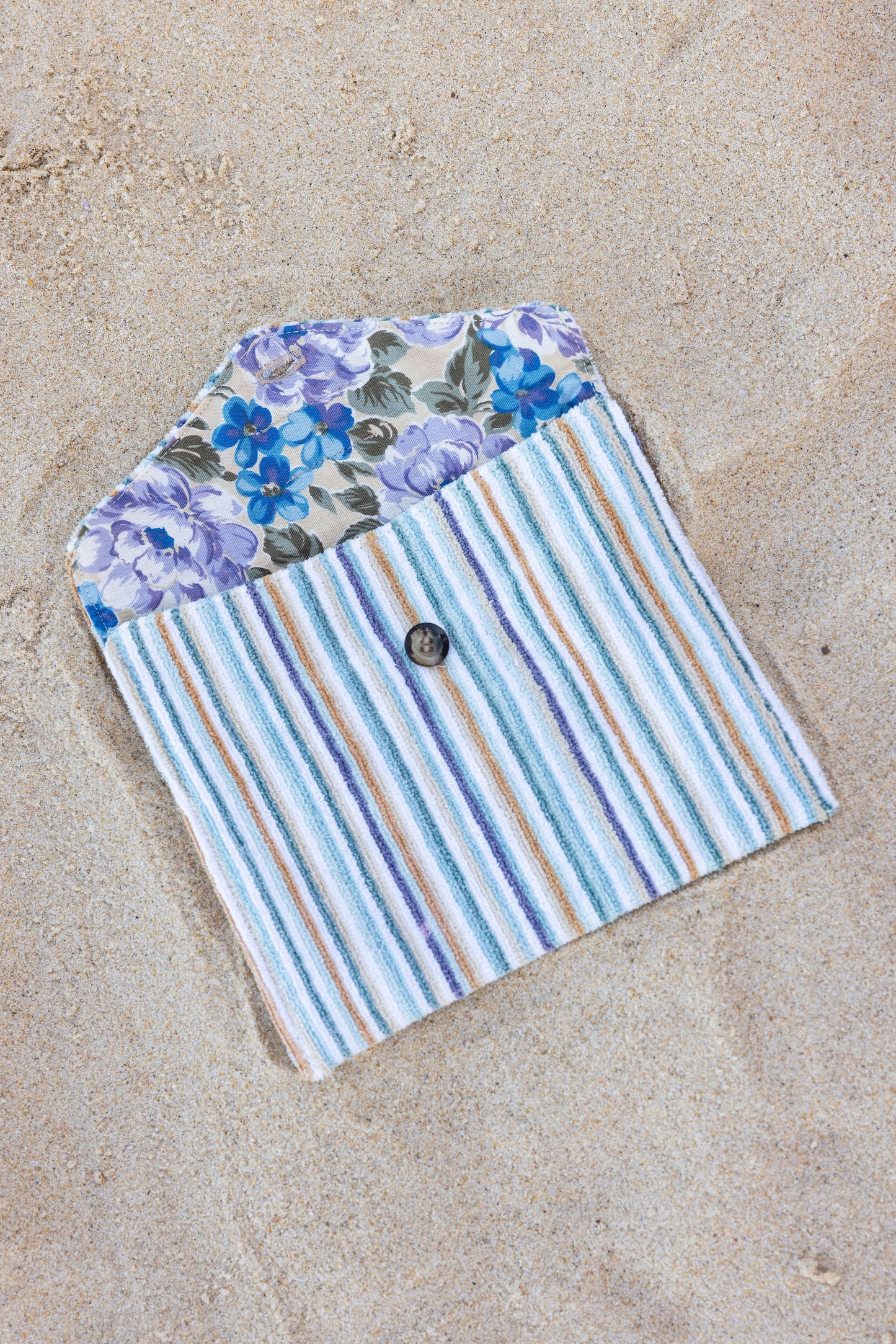 Beach Pouch - Blue Stripe