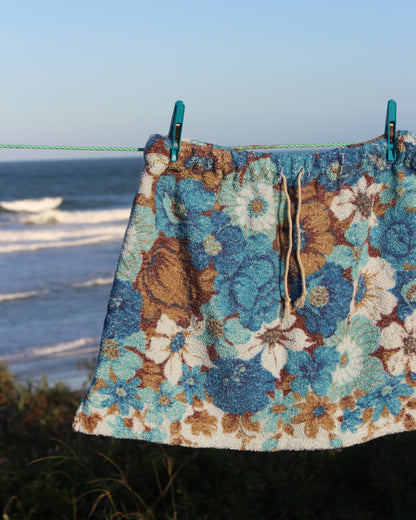 Sunshine Skirt - blue floral (small)
