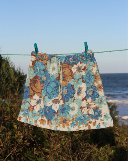 Sunshine Skirt - blue floral (small)